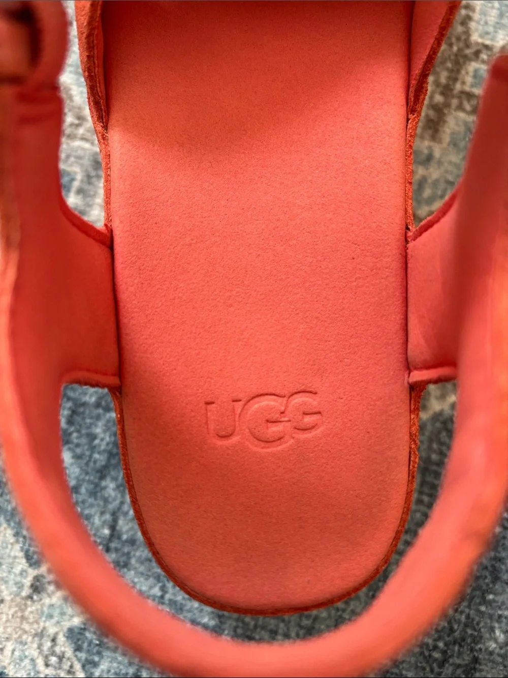 UGG Coral Suede Platform Sandal with Braided Espadrille Sole